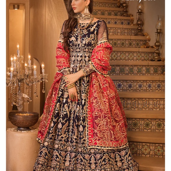 Asim jofa new Maria b Hussain rehar faiza saqlain Pakistani formal wedding Eid - Picture 3 of 4